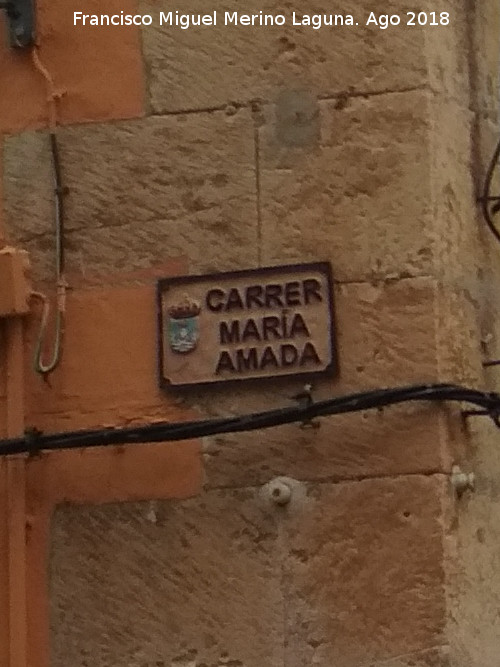 Calle Mara Amada - Calle Mara Amada. Placa