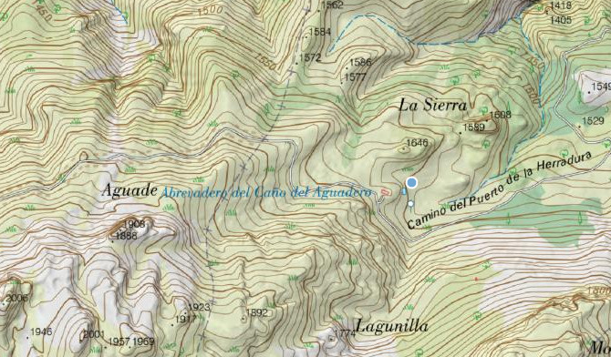 Cao del Aguadero - Cao del Aguadero. Mapa