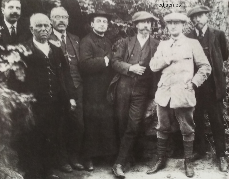 Henri Breuil - Henri Breuil. Cueva de Altamira 1910. En el centro Breuil, Siret y Obermailer