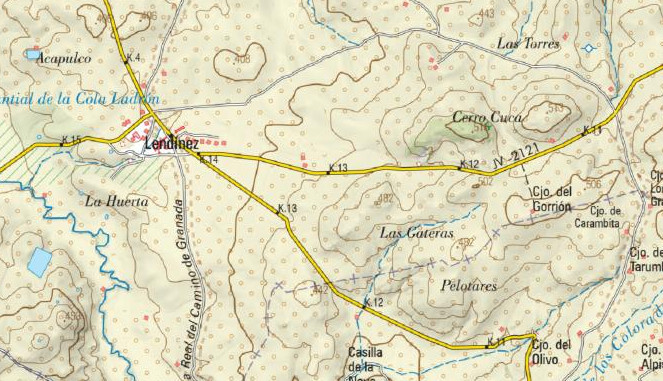 Cerro de las Gateras - Cerro de las Gateras. Mapa