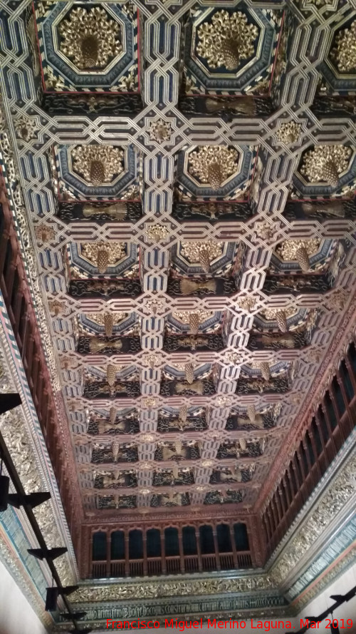 Aljafera. Saln del Trono - Aljafera. Saln del Trono. Artesonado