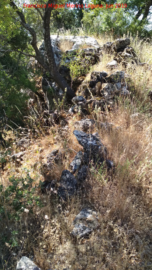 Yacimiento Cabeza del Moro - Yacimiento Cabeza del Moro. Muralla