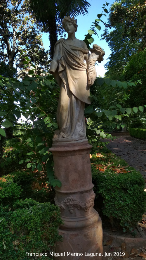 Carmen de los Mrtires. Jardn Francs - Carmen de los Mrtires. Jardn Francs. Escultura