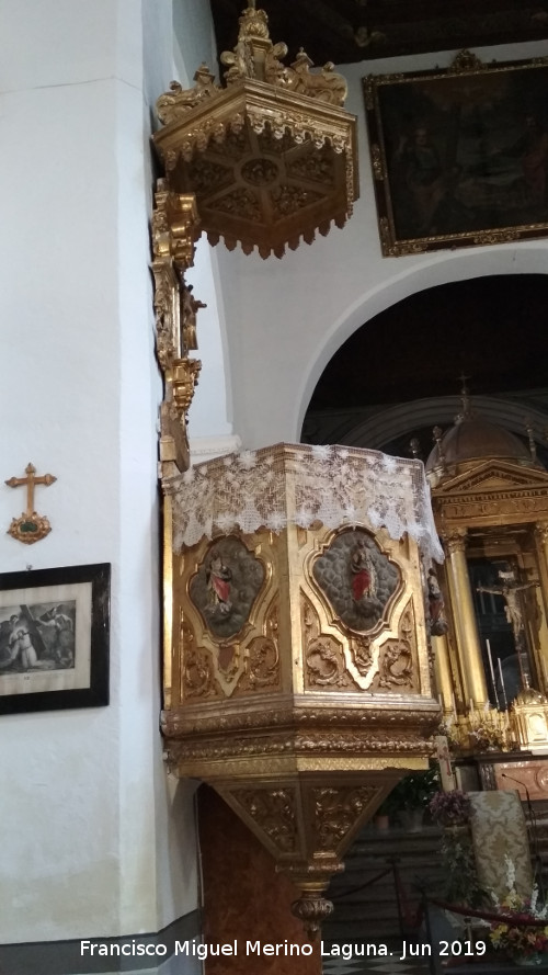 Iglesia de San Pedro y San Pablo. Interior - Iglesia de San Pedro y San Pablo. Interior. Plpito