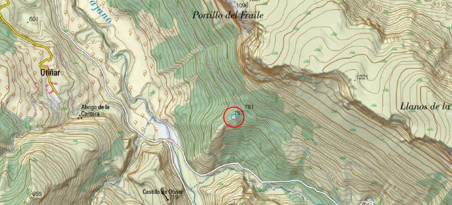 Cerro Cuchillejo - Cerro Cuchillejo. Mapa