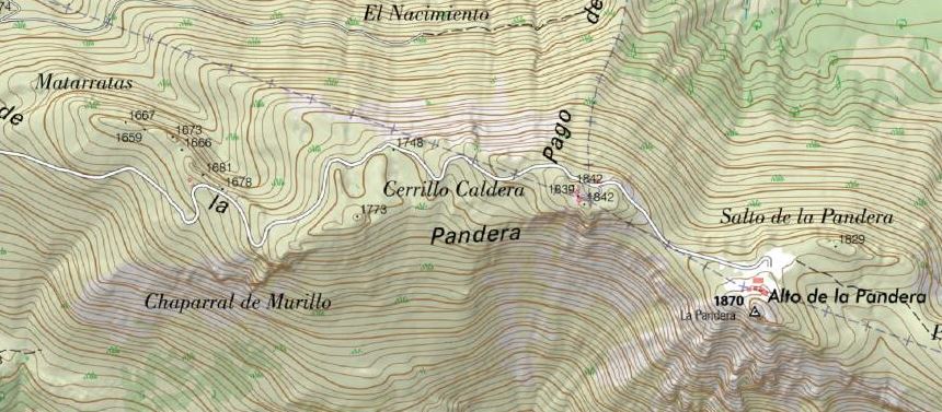 Cerrillo Caldera - Cerrillo Caldera. Mapa