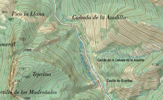 Arroyo del Campillo Arenas - Arroyo del Campillo Arenas. Mapa