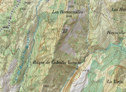 Raspa de Caballo Torraso - Raspa de Caballo Torraso. Mapa