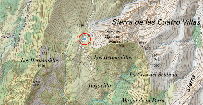 Collado de los Hermanillos - Collado de los Hermanillos. Mapa