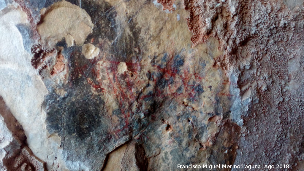 Pinturas rupestres del Abrigo de Piedra Redonda I - Pinturas rupestres del Abrigo de Piedra Redonda I. Pjaro