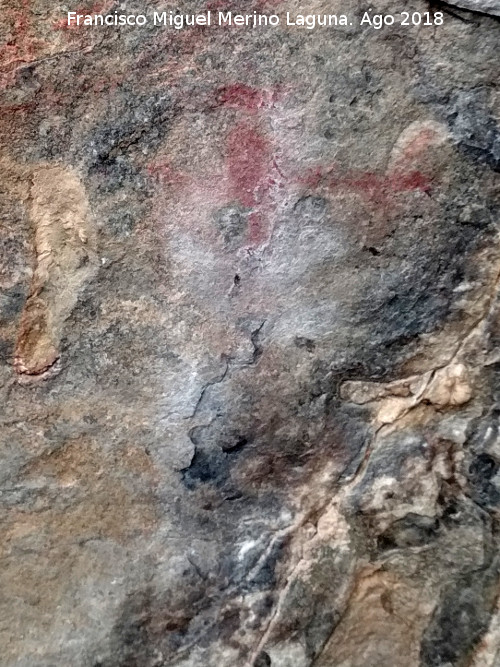 Pinturas rupestres del Abrigo de Mingo Lpez I - Pinturas rupestres del Abrigo de Mingo Lpez I. Antropomorfo