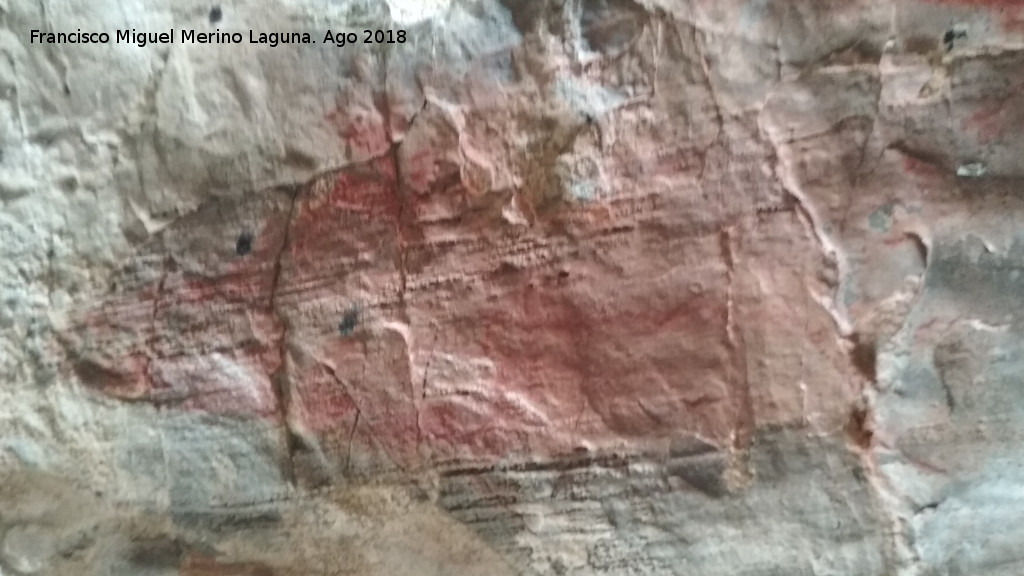Pinturas rupestres y grabados de la Cueva de Mingo Lpez - Pinturas rupestres y grabados de la Cueva de Mingo Lpez. Mancha