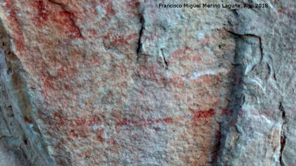 Pinturas rupestres de la Raspa de Piedra Redonda I - Pinturas rupestres de la Raspa de Piedra Redonda I. Detalle