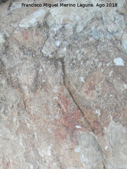 Pinturas rupestres de la Raspa de Piedra Redonda II - Pinturas rupestres de la Raspa de Piedra Redonda II. Restos