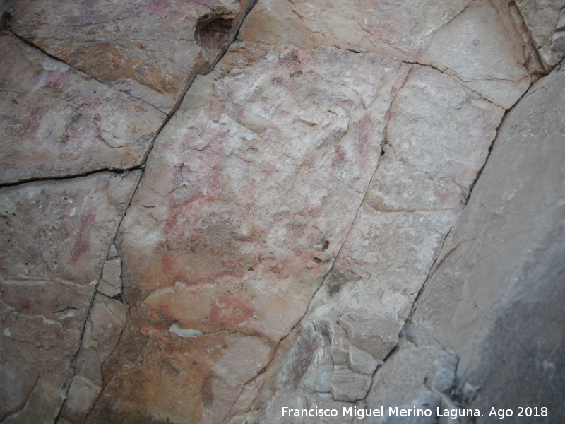 Pinturas rupestres de la Raspa de Piedra Redonda III - Pinturas rupestres de la Raspa de Piedra Redonda III. Figura compleja