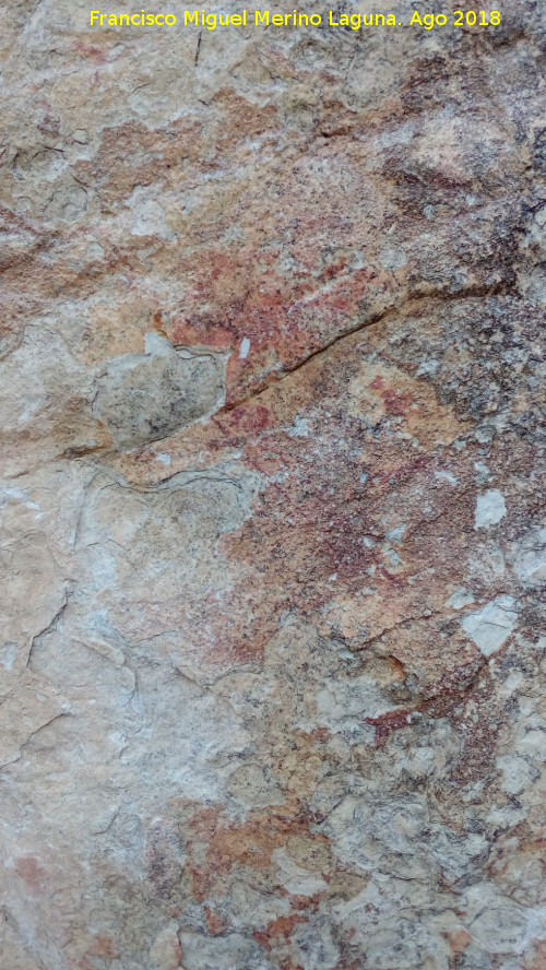 Pinturas rupestres de la Raspa de Piedra Redonda IV - Pinturas rupestres de la Raspa de Piedra Redonda IV. Manchas