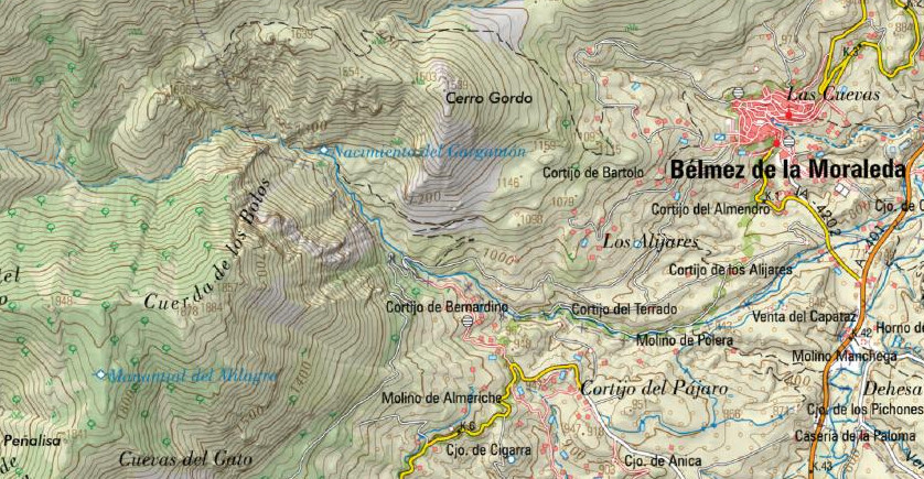 Cuerda de los Bolos - Cuerda de los Bolos. Mapa
