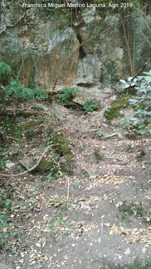 Fuente de Agustn y Pepa - Fuente de Agustn y Pepa. Escaleras hacia el nacimiento