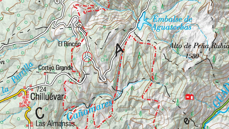 Control de Vilchetes - Control de Vilchetes. Mapa