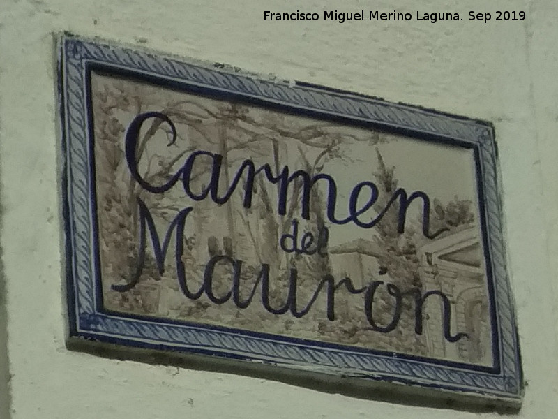 Carmen del Maurn - Carmen del Maurn. Placa