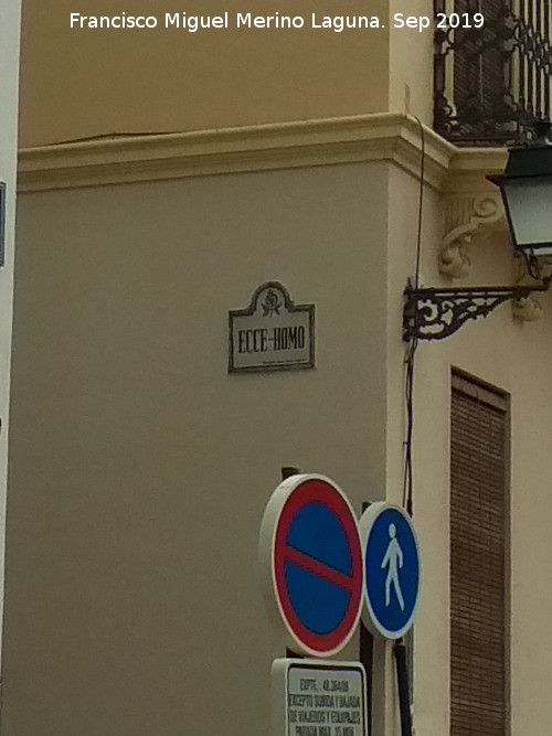 Calle Ecce-Homo - Calle Ecce-Homo. Placa