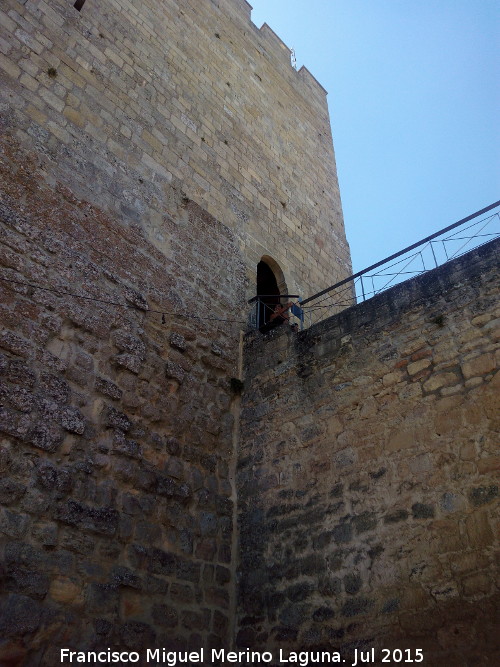 La Mota. Torre del Homenaje - La Mota. Torre del Homenaje. Entrada