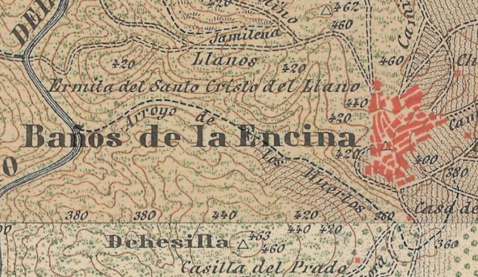 Arroyo de los Huertos - Arroyo de los Huertos. Mapa antiguo