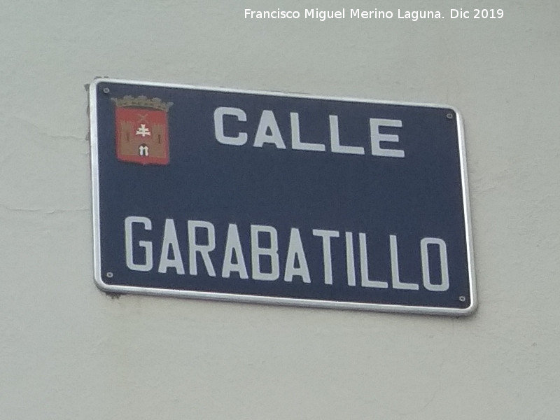 Calle Garabatillo - Calle Garabatillo. Placa