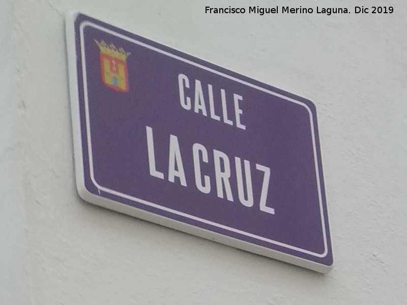 Calle La Cruz - Calle La Cruz. Placa