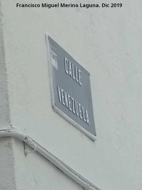 Calle Venezuela - Calle Venezuela. Placa