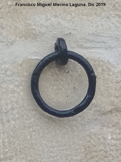 Casa de la Calle Currucote n� 4 - Casa de la Calle Currucote n� 4. Argolla para bestias