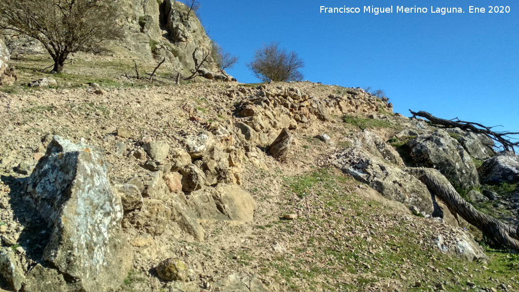 Oppidum de la Gineta - Oppidum de la Gineta. Camino de acceso