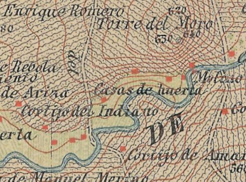 Cortijo del Indiano - Cortijo del Indiano. Mapa antiguo