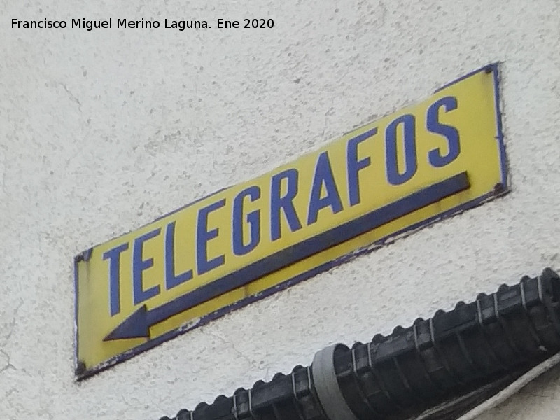Se�ales de Tel�grafos de la Calle Obispo Narv�ez - Se�ales de Tel�grafos de la Calle Obispo Narv�ez. 