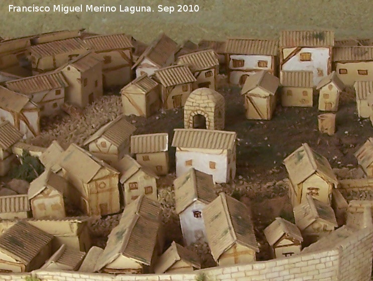 La Mota. Aljibe del Barrio Noble - La Mota. Aljibe del Barrio Noble. Maqueta