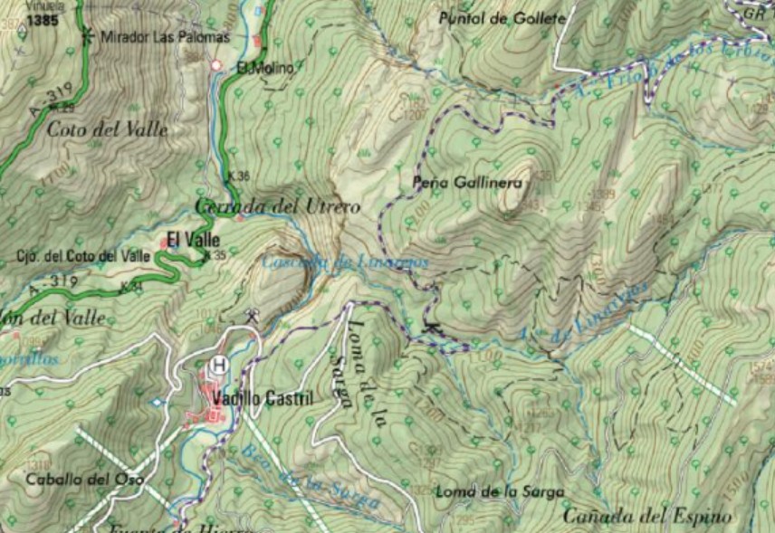 Pe�a Gallinera - Pe�a Gallinera. Mapa