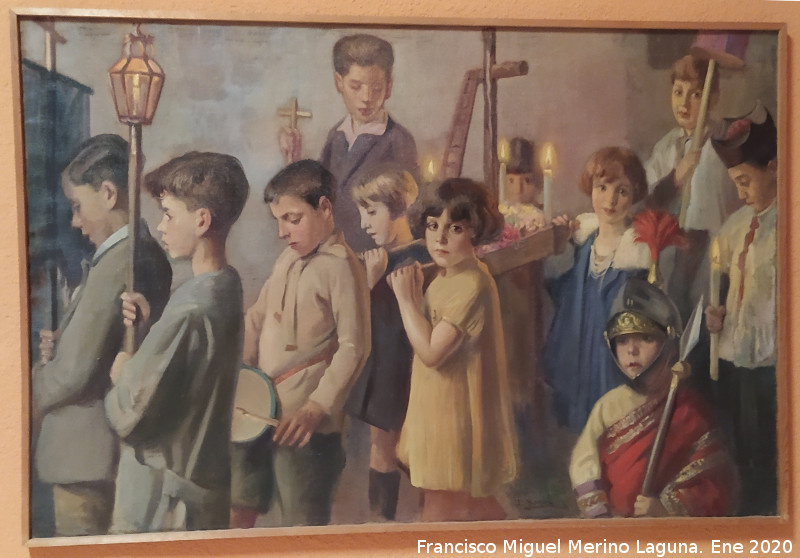 Cruces de Mayo - Cruces de Mayo. Cruces de mayo en Ja�n. 1930-31. Obra de Jos� Nogu� Mass�. Museo Provincial de Ja�n