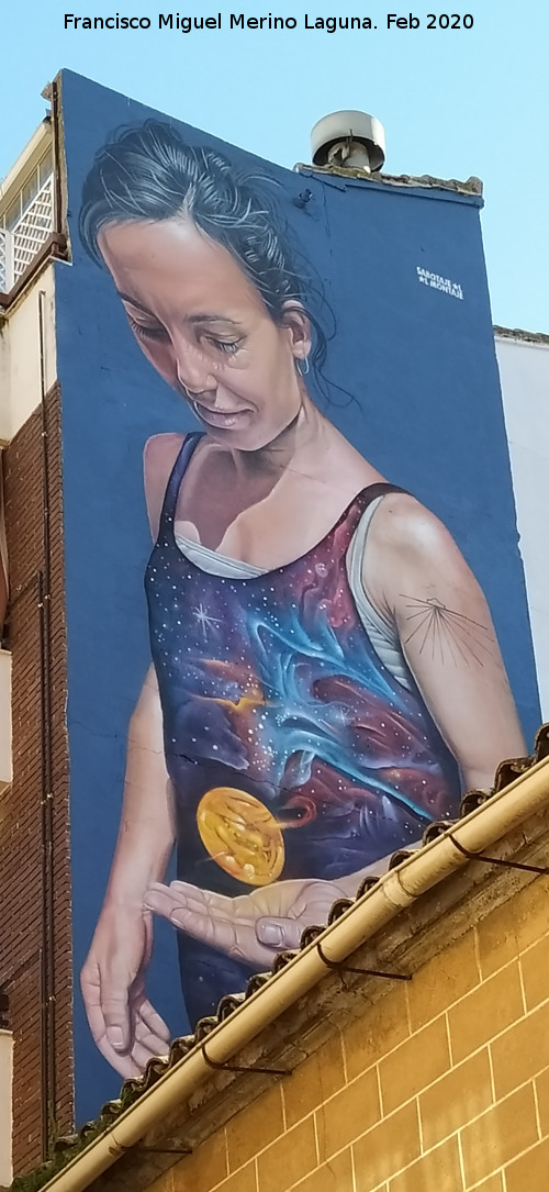 Grafiti La diosa de la astronom�a - Grafiti La diosa de la astronom�a. 
