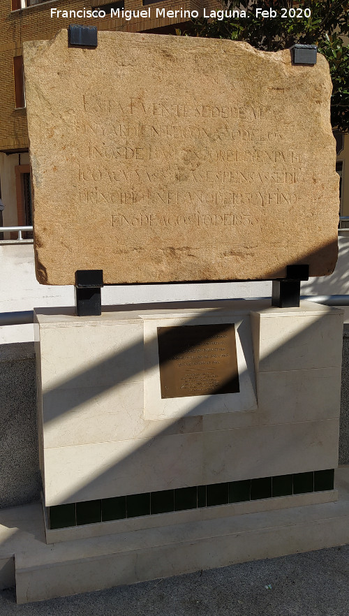 Inscripci�n de la Fuente - Inscripci�n de la Fuente. 