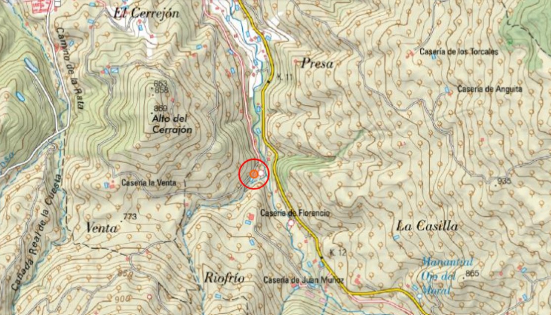 Cortijo de la Calzada de la Venta - Cortijo de la Calzada de la Venta. Mapa