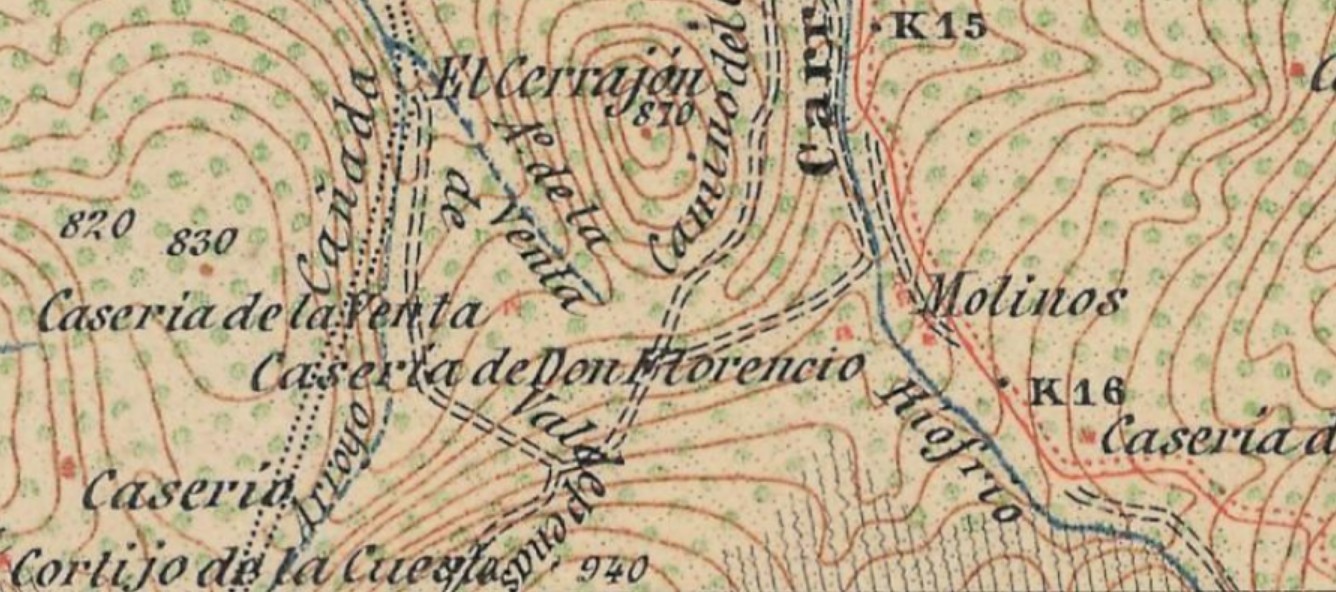 Caser�a de Florencio - Caser�a de Florencio. Mapa antiguo