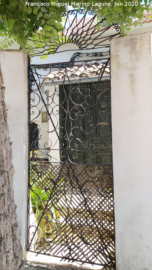 Casa de la Calle Alcalde n� 5 - Casa de la Calle Alcalde n� 5. Puerta de hierro forjado