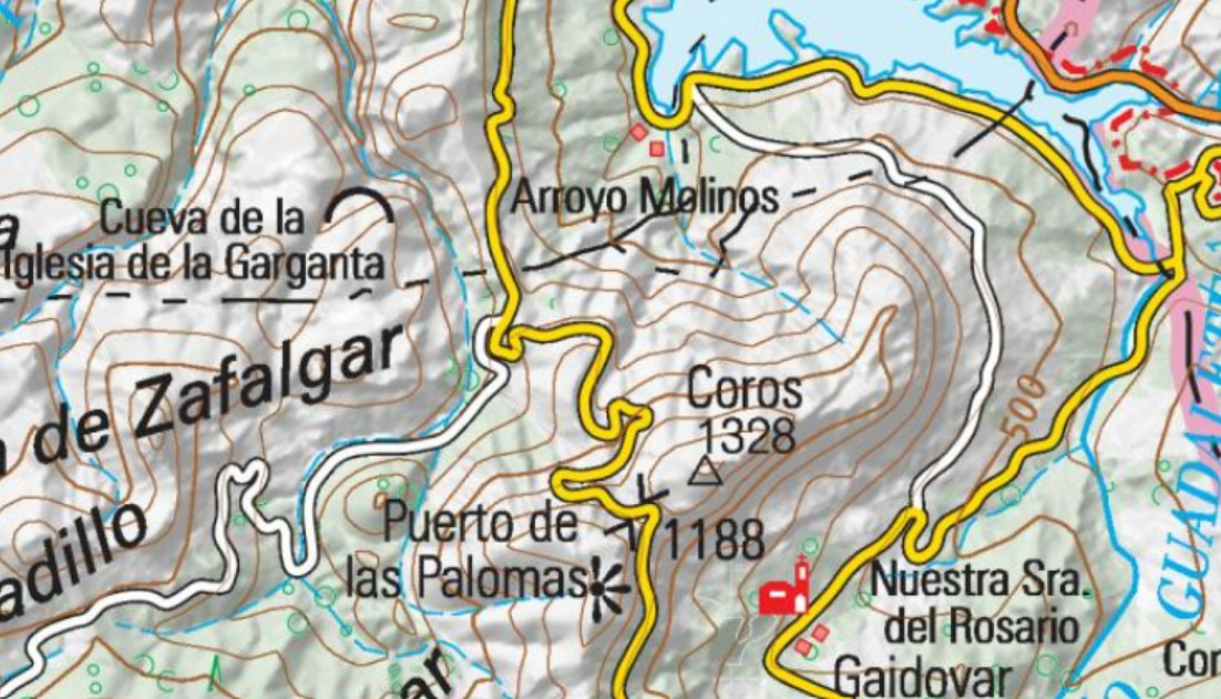 Coros - Coros. Mapa