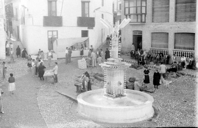 Plaza de la Constitucin - Plaza de la Constitucin. Foto antigua