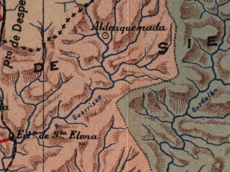 Estacin de Santa Elena - Estacin de Santa Elena. Mapa 1901