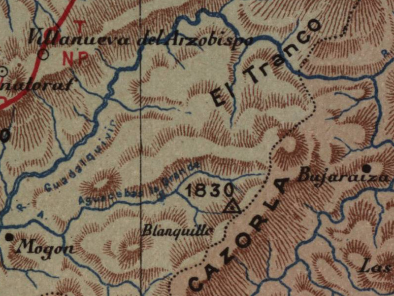 Aldea Tranco - Aldea Tranco. Mapa 1901