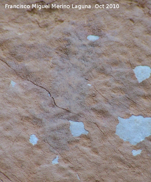 Pinturas rupestres de la Cueva del Plato grupo I - Pinturas rupestres de la Cueva del Plato grupo I. Antropomorfo fi inferior izquierdo
