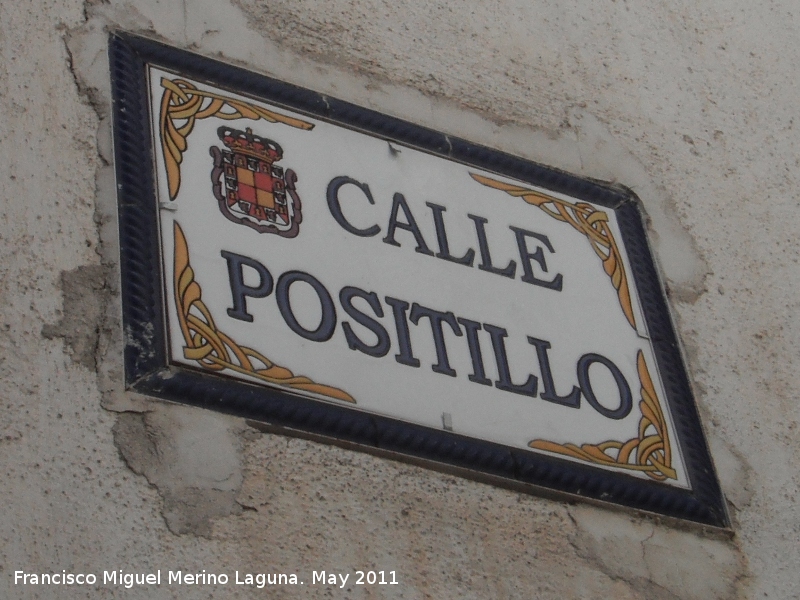 Calle del Positillo - Calle del Positillo. Placa