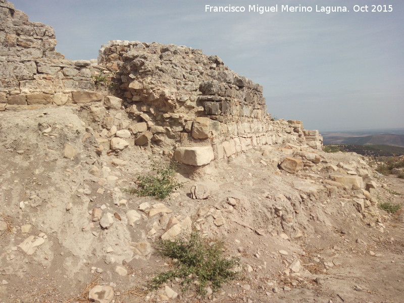 Castillo de Torreparedones - Castillo de Torreparedones. Muralla