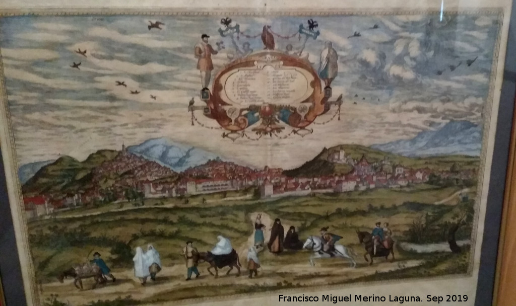 Historia de Granada - Historia de Granada. Dibujo antiguo. Casa de los Tiros